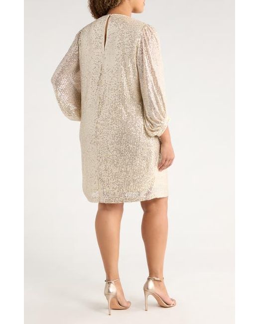 Julia Jordan Multicolor Sequined Sheath Dress