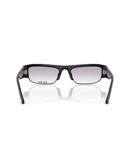 Miu Miu Black 54Mm Rectangular Sunglasses