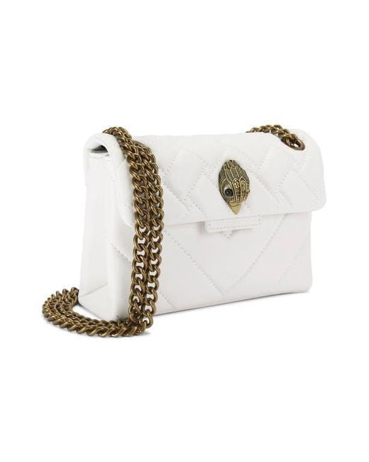 Kurt Geiger Black Kensington Leather Mini Crossbody Bag