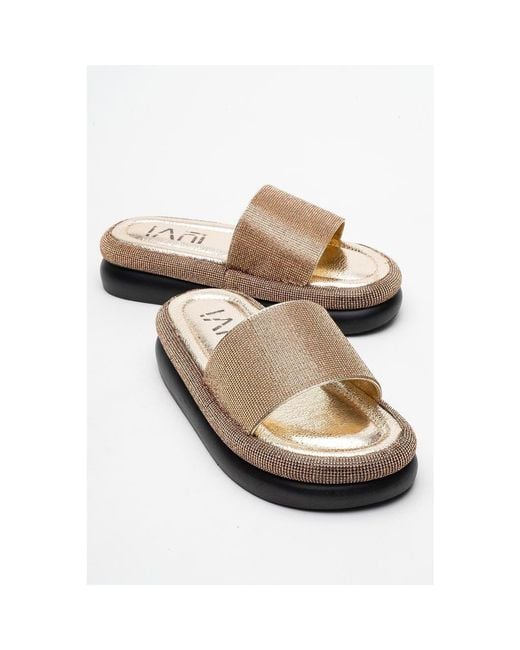 Prologue Shoes Multicolor Oeste Rhinestone Platform Sandal