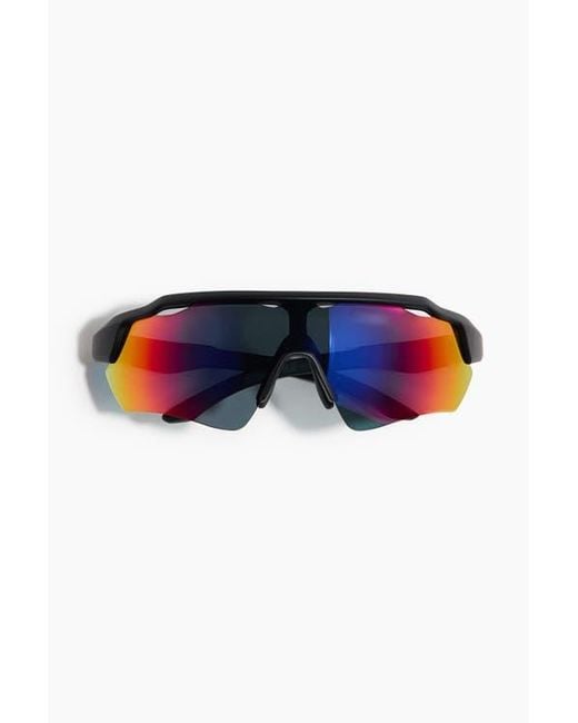 H&M Blue Visor Sunglasses for men