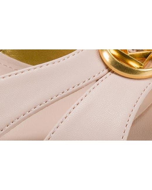 Donna Karan White Samson Slide Sandal