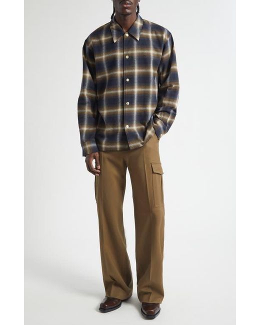 Second Layer Green Baja Wool Cargo Pants for men