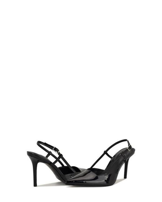 Nine West Black Mianda Pointed Toe Slingback Pump