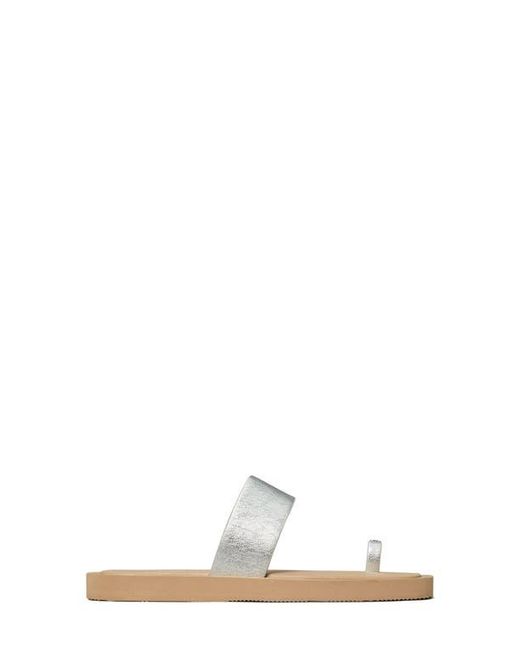 Tory Burch White Toe Loop Sandal