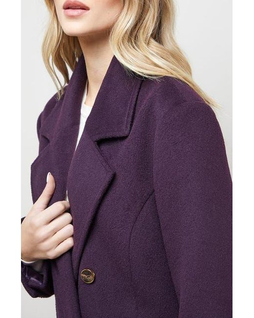 Oasis Purple Maxi Tailored Coat