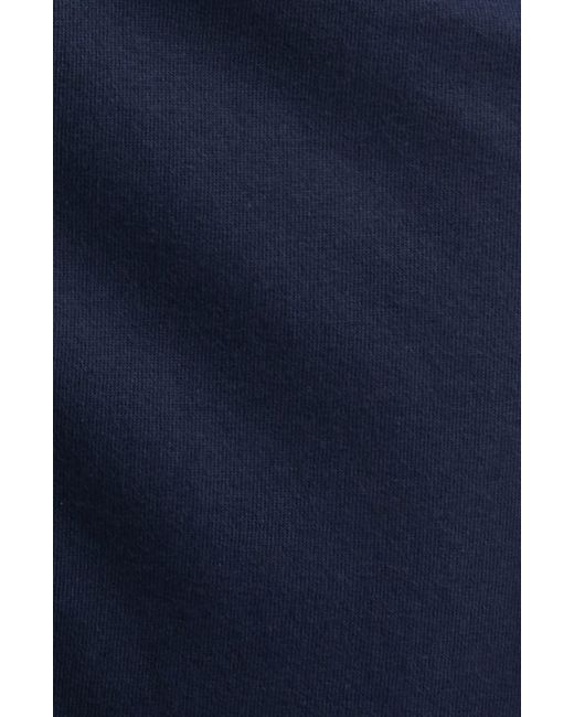 Treasure & Bond Blue Shirred Front Button Sleeveless Organic Cotton Midi Dress