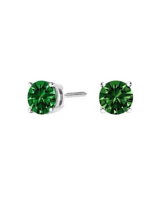 Haus of Brilliance Green 14K 1 1/2 Cttw Lab Grown Diamond Classic Solitaire Stud Earrings