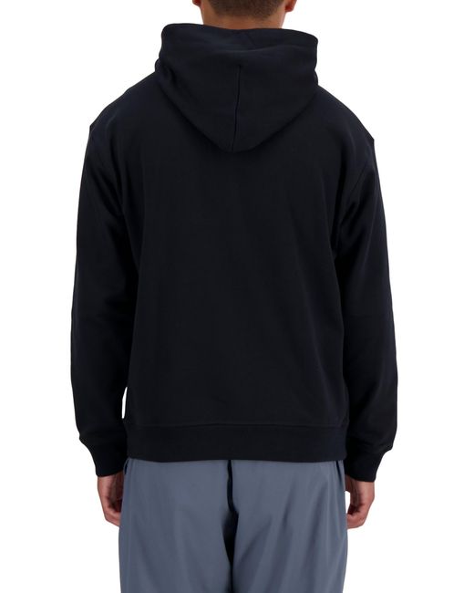 New Balance Blue Athletics Oversize Pullover Hoodie for men