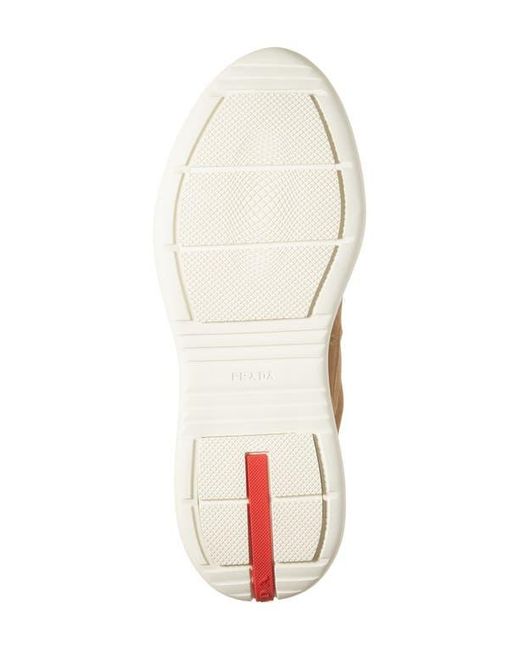 Prada Multicolor America's Cup Suede Sneaker for men