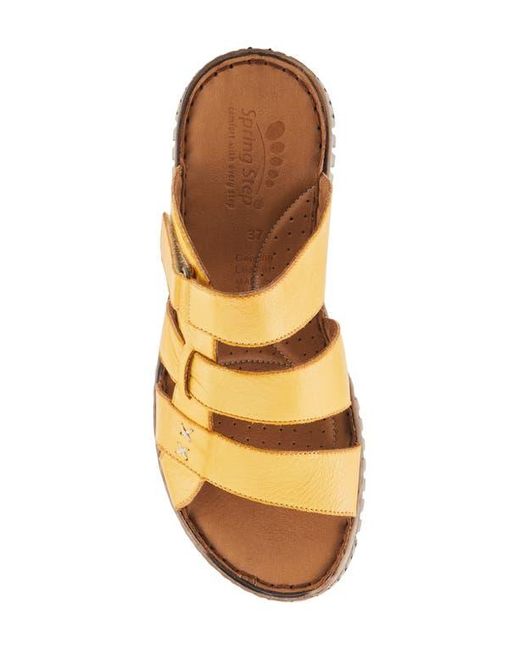 Spring Step Metallic Olly Slide Sandal