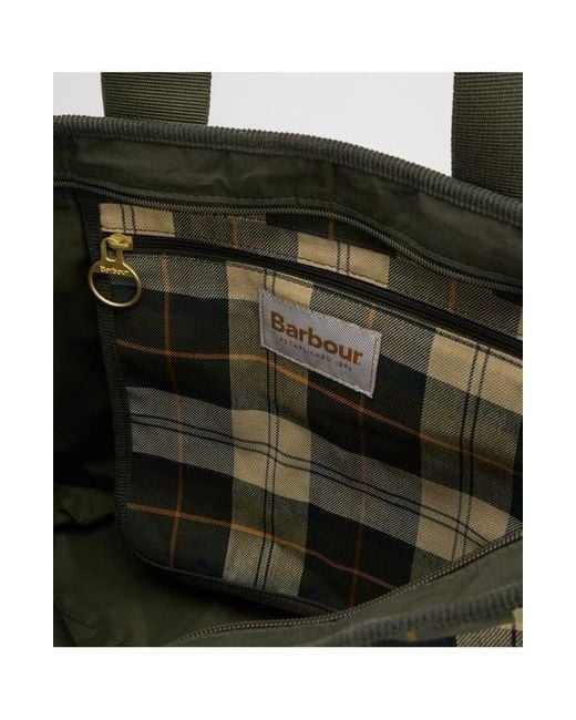 Barbour Black Mya Patchwork Cotton Tote