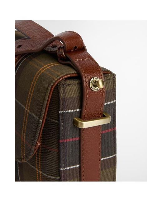 Barbour Brown Elm Tartan Crossbody Bag