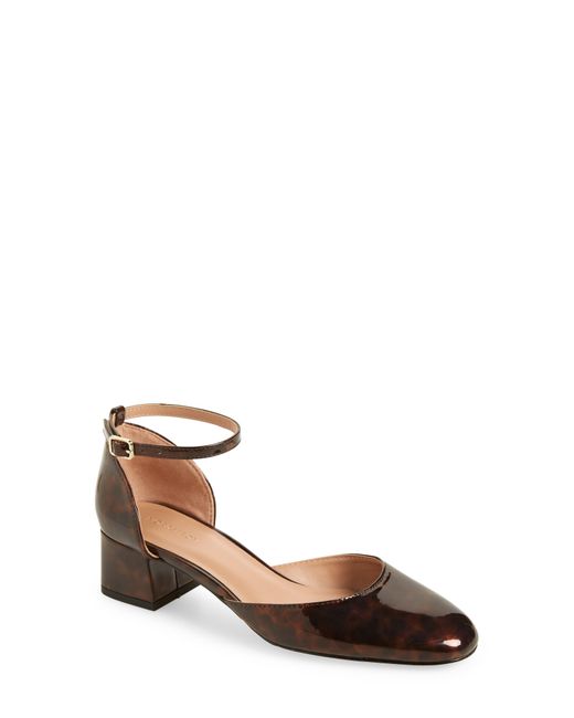 Nordstrom Brown Baina Ankle Strap Pump
