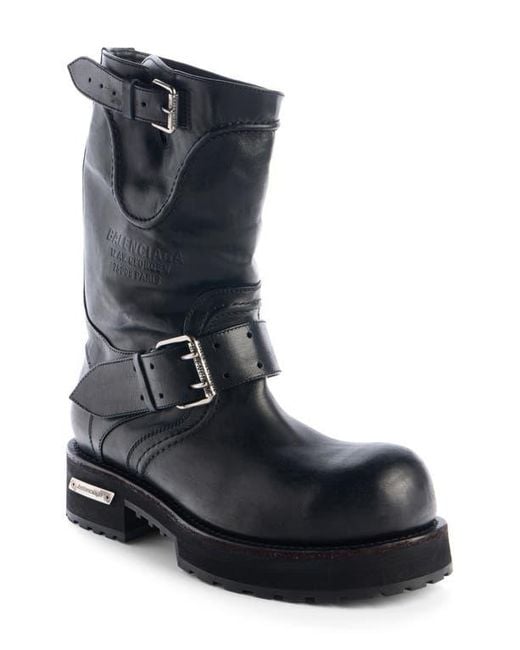 Balenciaga Black Venom Engineer Boot for men