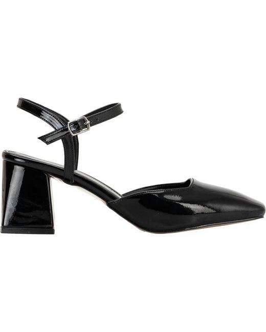 Forever & Always Shoes Black Kayla Block Heel Pumps