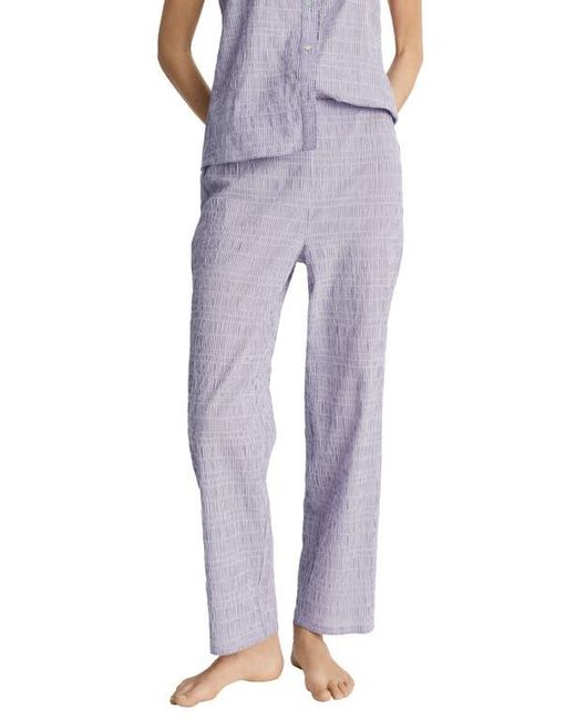 Mango Blue Stripe Stretch Cotton Pajama Pants