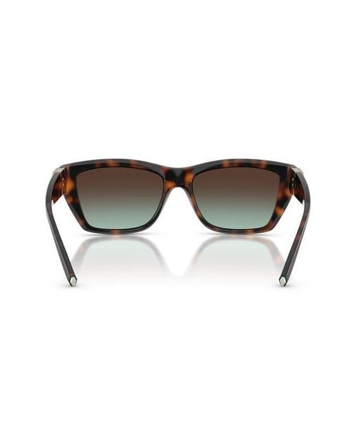 Tiffany & Co Multicolor 56Mm Rectangular Sunglasses