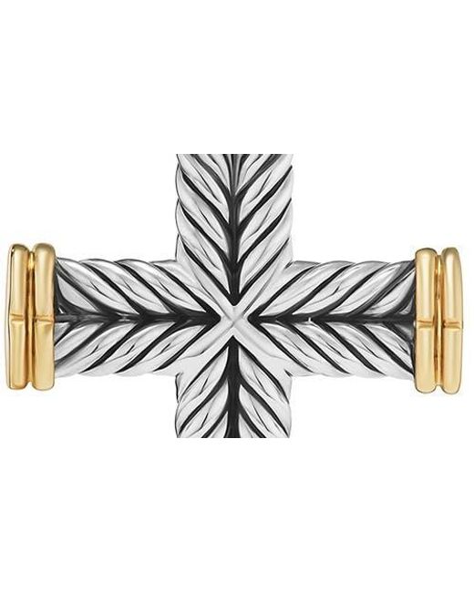 David Yurman Metallic Chevron Cross Pendant, 33.5Mm for men