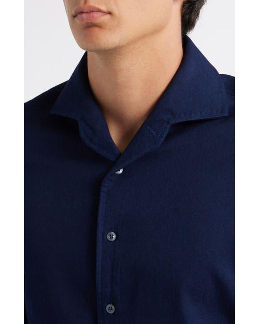 Aurélien Blue Denim Button-Up Shirt for men