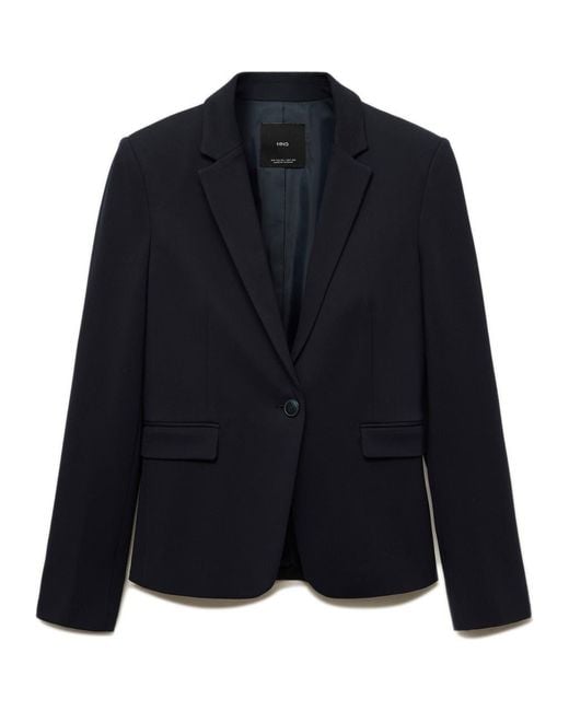 Mango Blue Slim Fit Suit Jacket