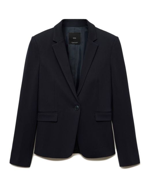 Mango Blue Slim Fit Suit Jacket