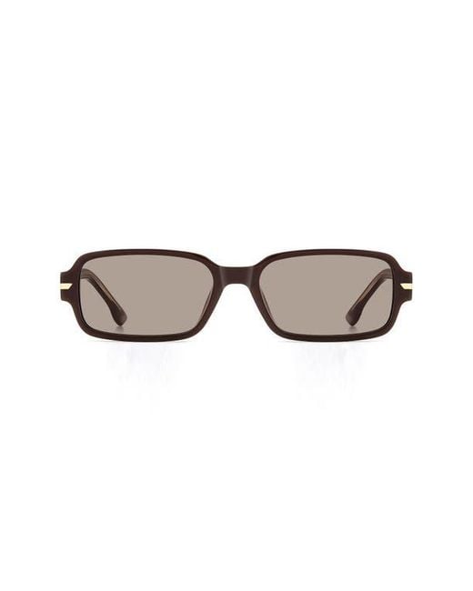 Victoria Beckham Brown 1012 Rectangular Sunglasses
