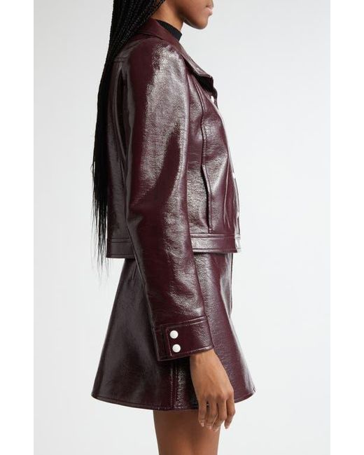 Courreges Brown Re-Edition Vinyl Jacket
