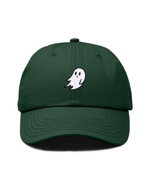 Alix Green Ghost Embroidered Low Crown Cap
