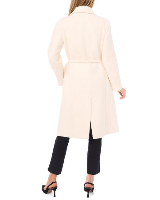 Halogen® Black Double Breasted Bouclé Coat