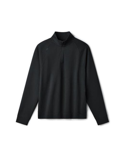 Rhone Black Dreamstate Quarter Zip Pullover for men