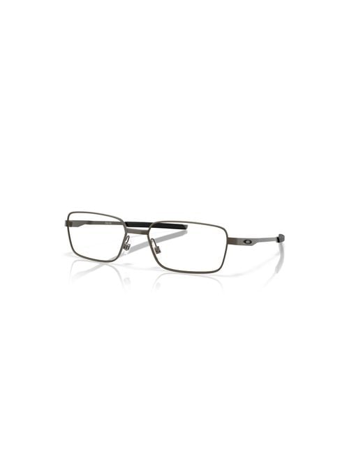 Oakley Gray 57Mm Rectangle Optical Glasses for men