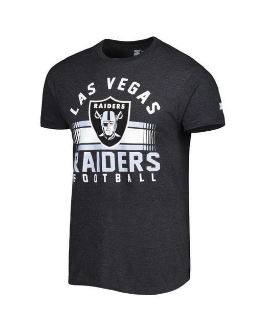 Men's Starter Black/White Las Vegas Raiders Halftime Long Sleeve T-Shirt Size: Small