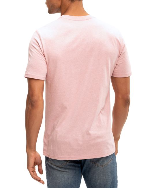 Threads For Thought Pink Crewneck T-shirt for men
