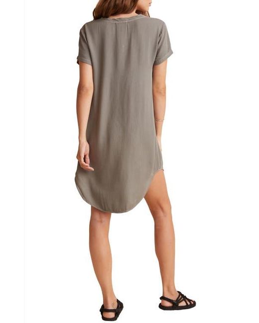 Bella Dahl Brown V-Neck T-Shirt Dress