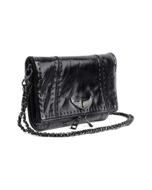 Zadig & Voltaire Black Rock Leather Crossbody Bag