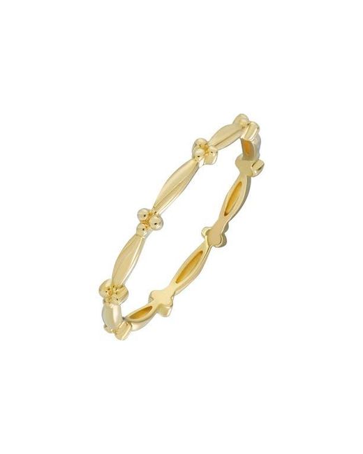 Bony Levy Metallic 14K Bead Station Stackable Ring