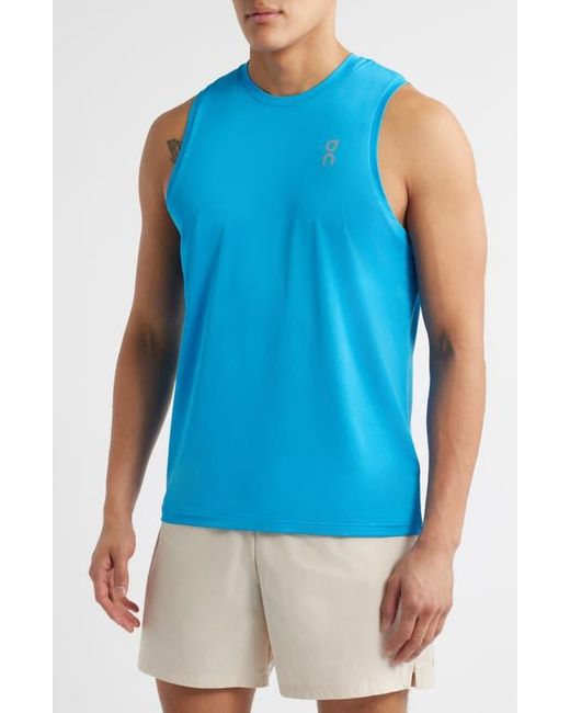 On Shoes Blue Core Running Tank for men