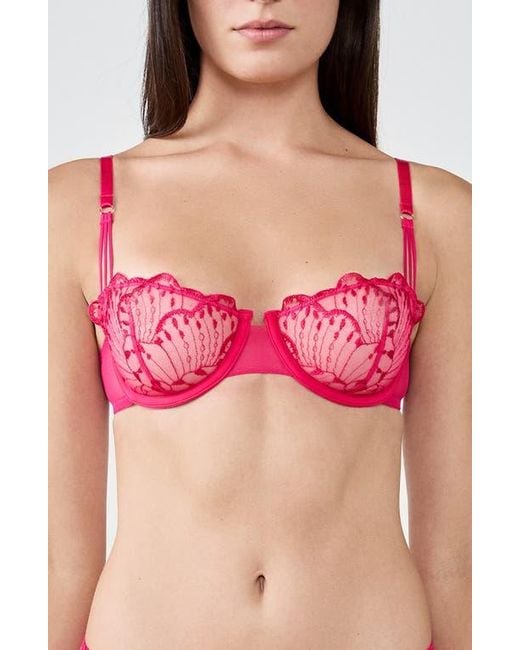 Etam Pink Nayade Underwire Balconette Bra