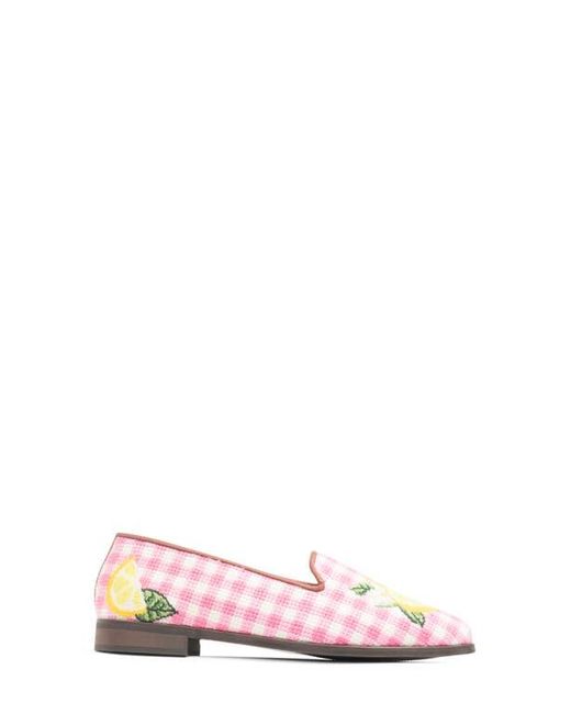 PAIGE Pink Needlepoint Loafer