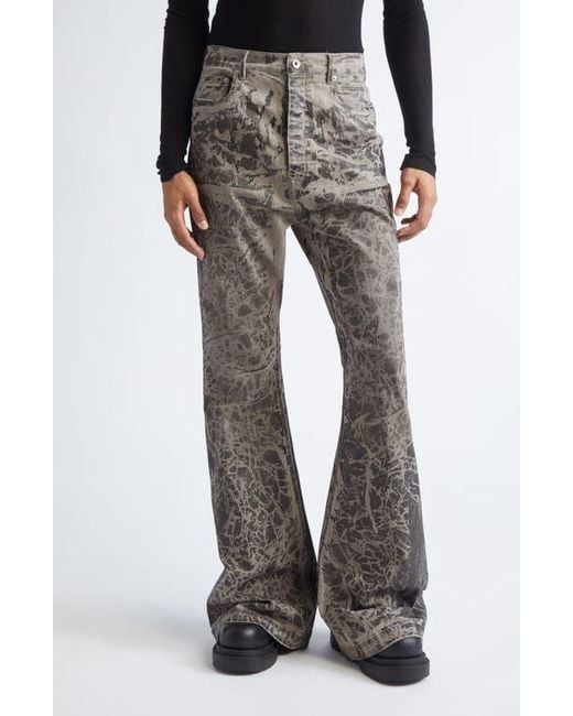 Rick Owens Gray Bolan Bootcut Jeans for men
