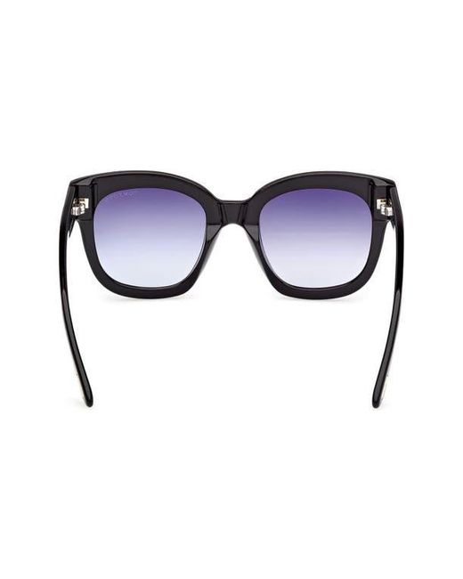 Tom Ford Blue Beatrix 52Mm Gradient Geometric Sunglasses