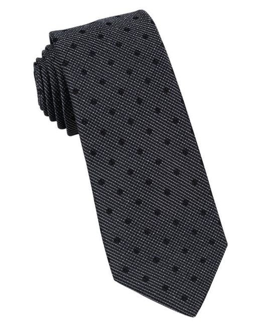 W.r.k. Black Dot Silk Tie for men