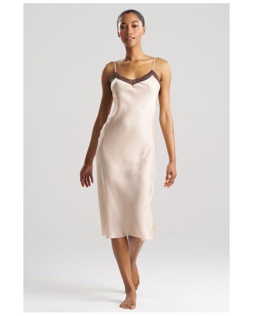 Natori Natural Ashley Icon Gown With Lace