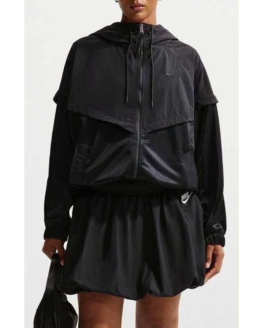 Nike Black Oversize Windrunner Jacket