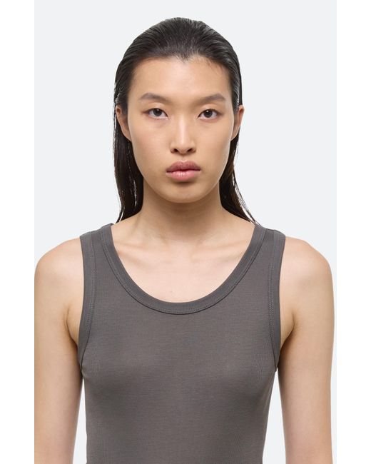 Helmut Lang Gray Classic Tank Top