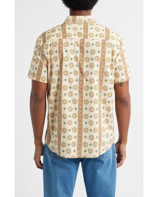 RVCA Natural Anytime Short Sleeve Button-Up Shirt for men