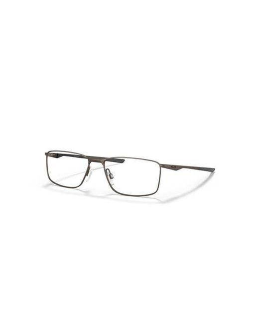 Oakley Brown 55Mm Rectangle Optical Glasses for men