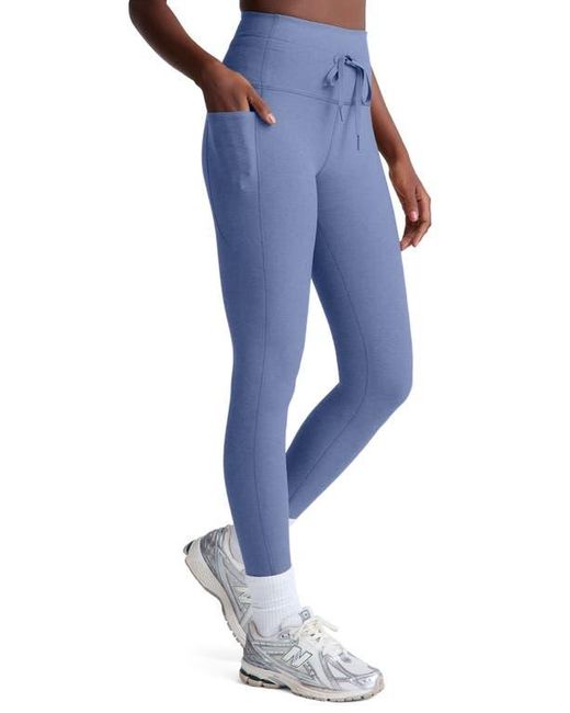 Beyond Yoga Blue Space Dye Pocket Midi Leggings