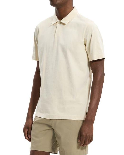 Theory Natural One Button Polo for men